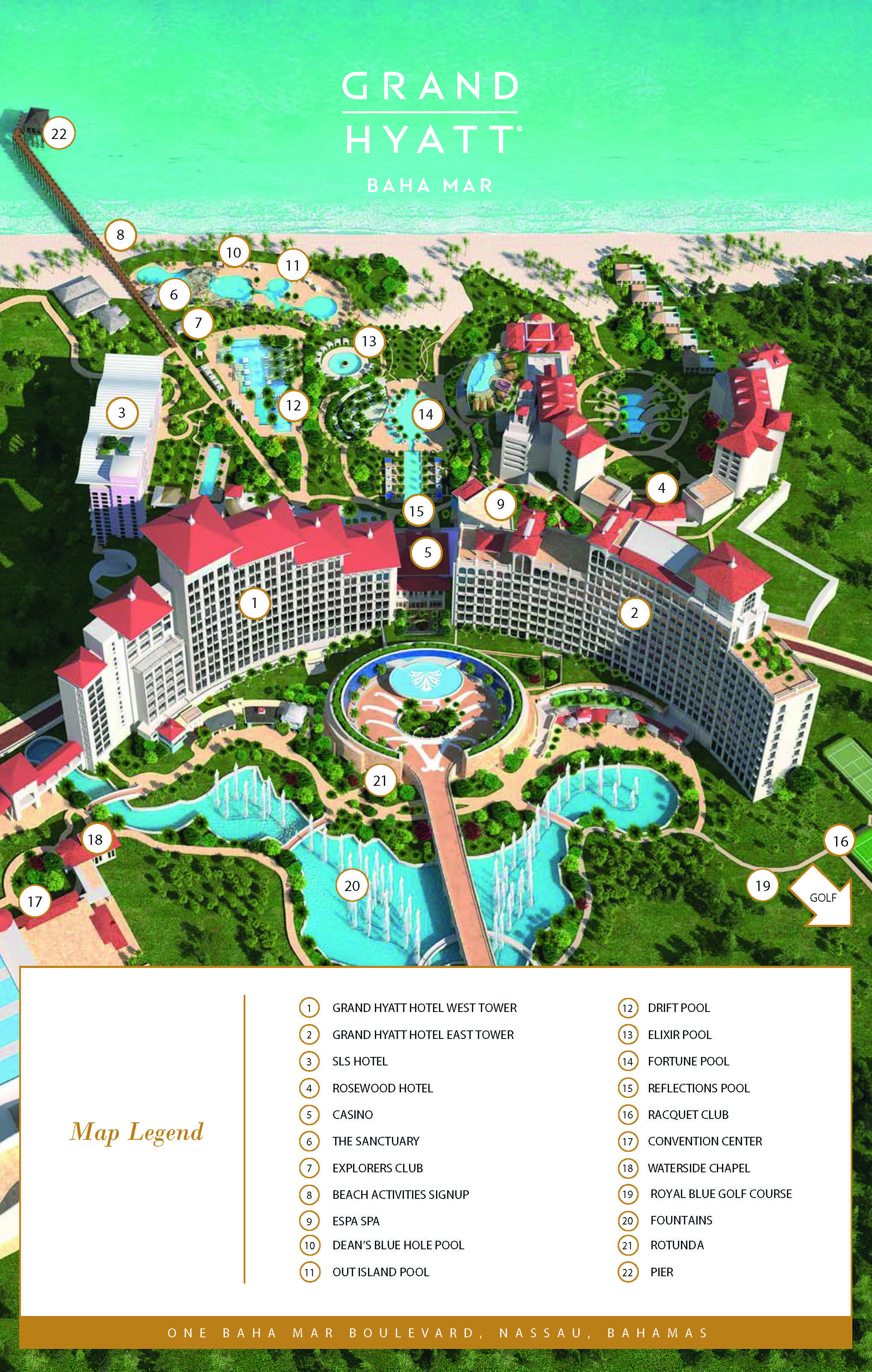 Baha Mar Bahamas Resort Map